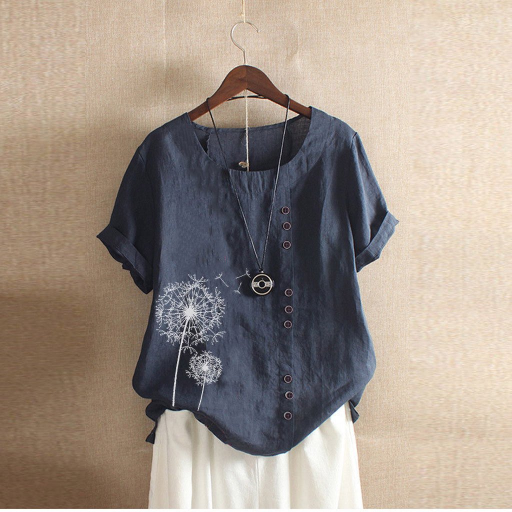 Samira | Bequeme Musselin Bluse-1