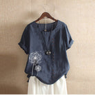 Samira | Bequeme Musselin Bluse-1