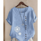 Samira | Bequeme Musselin Bluse-5