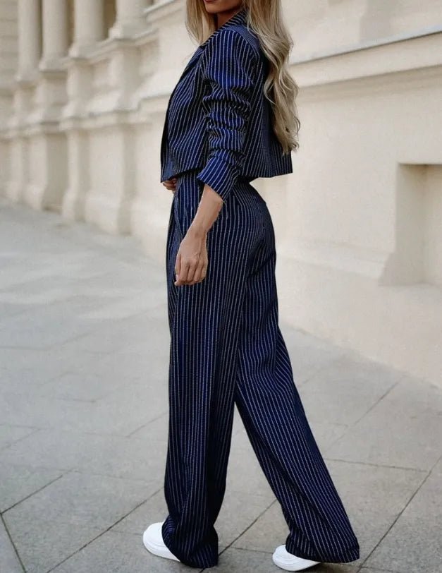 Adele | Stilvoller Damen Anzug Blau-3