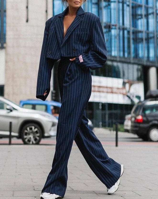 Adele | Stilvoller Damen Anzug Blau-2