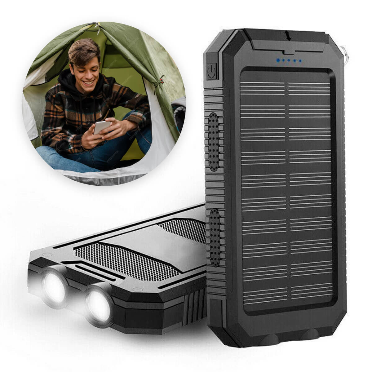 Leistungsstarker Powerbank Solar für Outdoor-Abenteuer 4