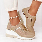 Solen | Ergonomische Komfort Schuhe Beige Orthopadische - Helenas Welt