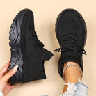 Variant image for Virelia | Bequeme Schwarze Schnürschuhe Damen-13