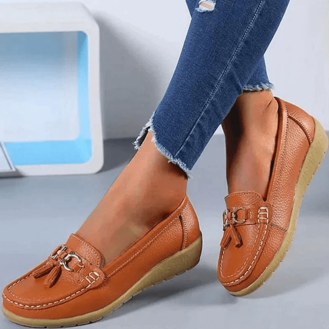 Xandavine | Elegante Loafer Damen Schwarz Halbschuhe-5