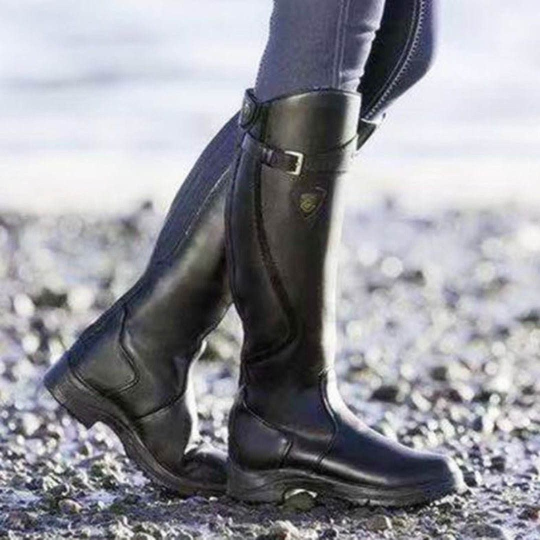 Xyralinde | Wasserabweisende Stiefel Damen Schwarz-5