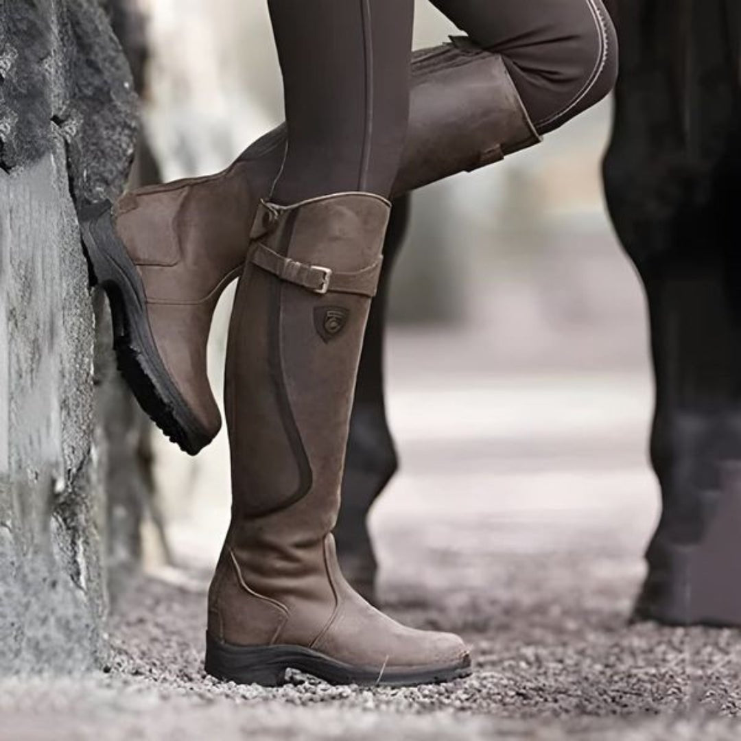 Xyralinde | Wasserabweisende Stiefel Damen Schwarz-1