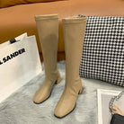 Variant image for Drunelise | Elegante Kniehohe Stiefel Schwarz Mit Absatz-17